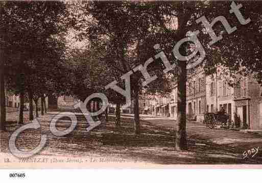 Ville de THENEZAY, carte postale ancienne