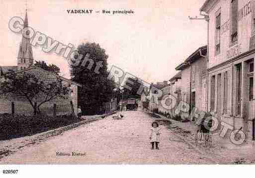 Ville de VADENAY, carte postale ancienne