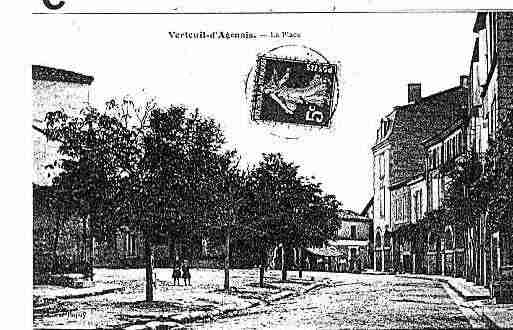 Ville de VERTEUILD'AGENAIS, carte postale ancienne