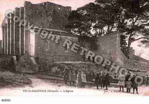 Ville de VICLAGARDIOLE, carte postale ancienne