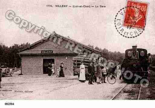 Ville de VILLENY, carte postale ancienne