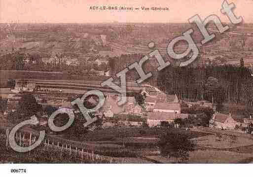 Ville de ACY, carte postale ancienne