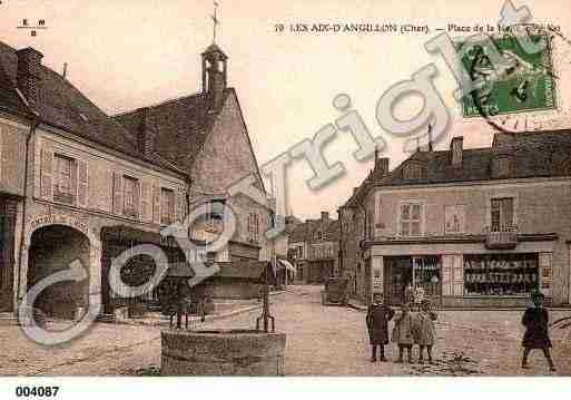 Ville de AIXD\'ANGILLON(LES), carte postale ancienne