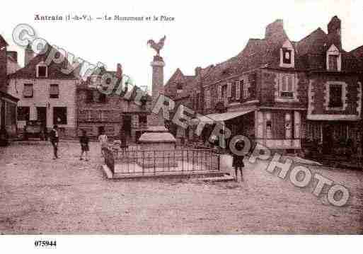 Ville de ANTRAIN, carte postale ancienne