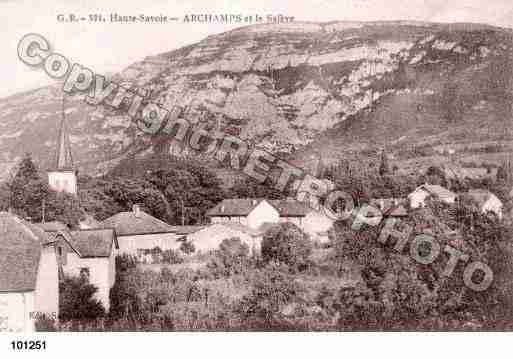 Ville de ARCHAMPS, carte postale ancienne Ville de ARCHAMPS, carte postale ancienne