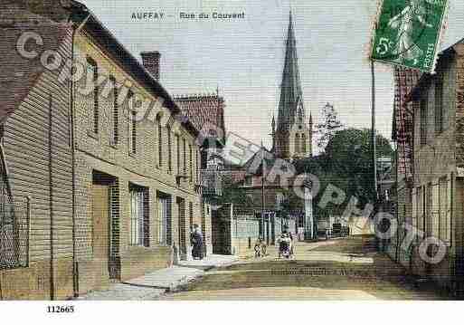 Ville de AUFFAY, carte postale ancienne