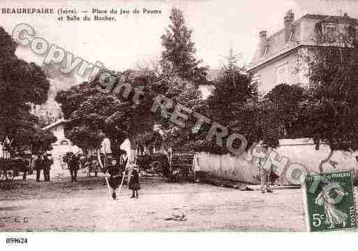 Ville de BEAUREPAIRE, carte postale ancienne