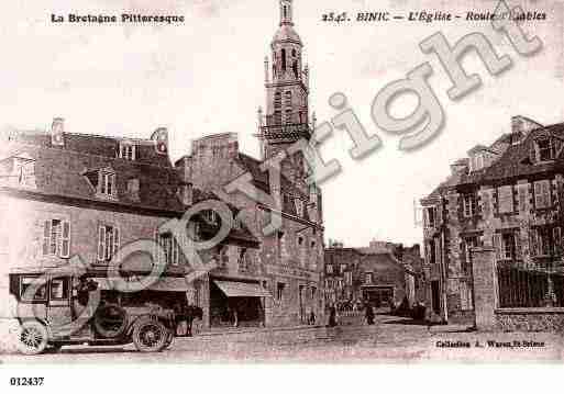 Ville de BINIC, carte postale ancienne