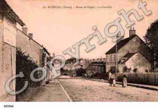 Ville de BLENEAU, carte postale ancienne