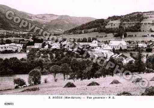 Ville de BOEGE, carte postale ancienne