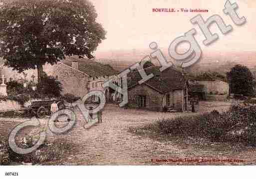 Ville de BORVILLE, carte postale ancienne