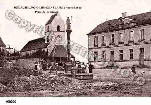 Ville de BOURGUIGNONLESCONFLANS, carte postale ancienne Ville de BOURGUIGNONLESCONFLANS, carte postale ancienne