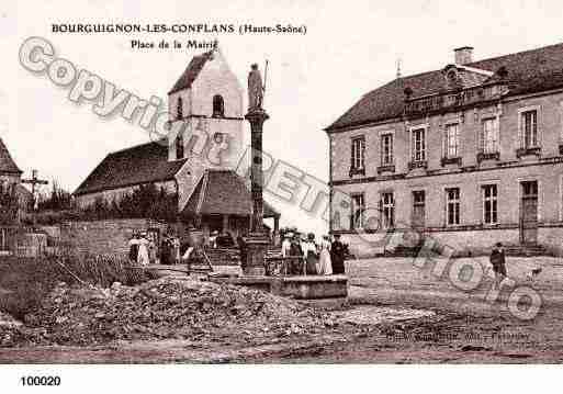 Ville de BOURGUIGNONLESCONFLANS, carte postale ancienne