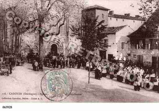 Ville de CADOUIN, carte postale ancienne