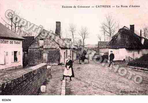 Ville de CATHEUX, carte postale ancienne