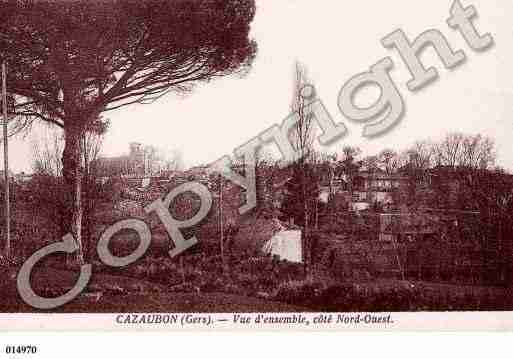 Ville de CAZAUBON, carte postale ancienne