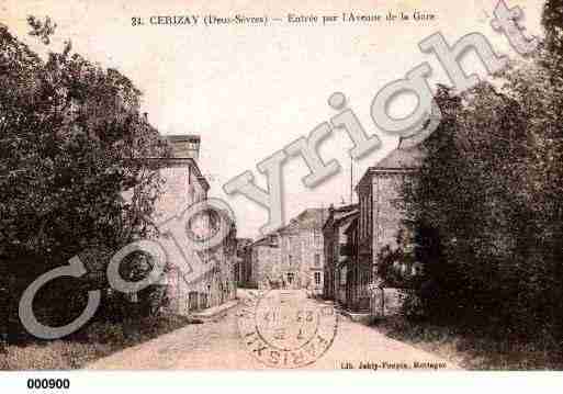 Ville de CERIZAY, carte postale ancienne Ville de CERIZAY, carte postale ancienne