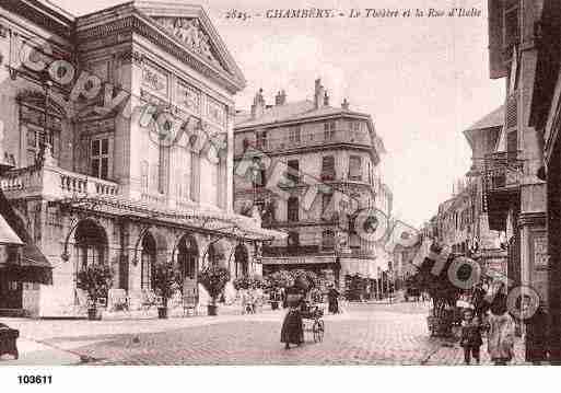 Ville de CHAMBERY, carte postale ancienne