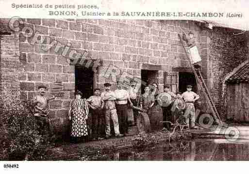 Ville de CHAMBONFEUGEROLLES(LE), carte postale ancienne