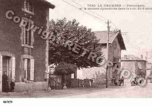 Ville de CHAMBONFEUGEROLLES(LE), carte postale ancienne