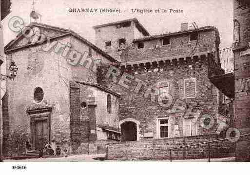 Ville de CHARNAY, carte postale ancienne