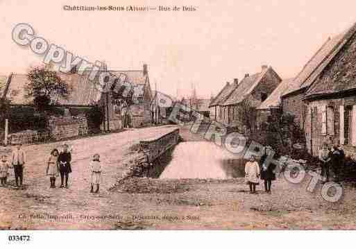 Ville de CHATILLONLESSONS, carte postale ancienne