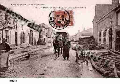 Ville de CHAUDENEYSURMOSELLE, carte postale ancienne