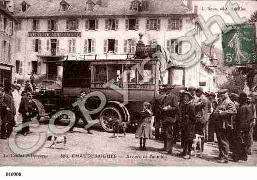 Ville de CHAUDESAIGUES, carte postale ancienne