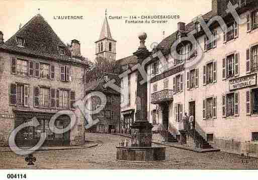 Ville de CHAUDESAIGUES, carte postale ancienne