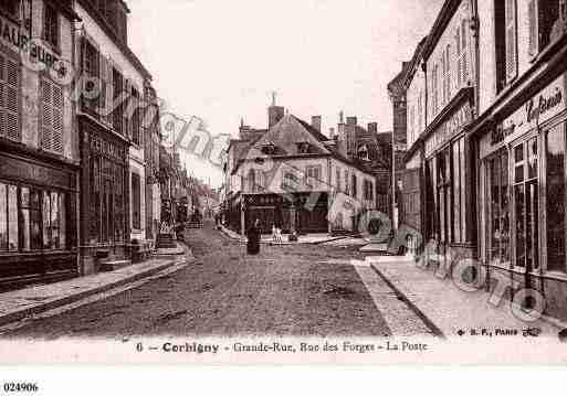 Ville de CORBIGNY, carte postale ancienne