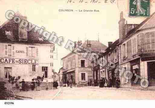 Ville de COURSONLESCARRIERES, carte postale ancienne