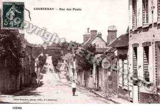 Ville de COURTENAY, carte postale ancienne Ville de COURTENAY, carte postale ancienne