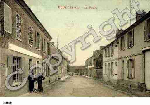 Ville de ECOS, carte postale ancienne