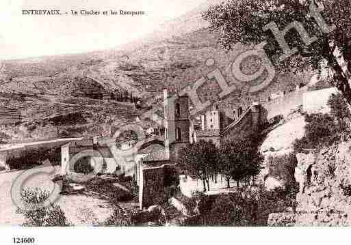 Ville de ENTREVAUX, carte postale ancienne