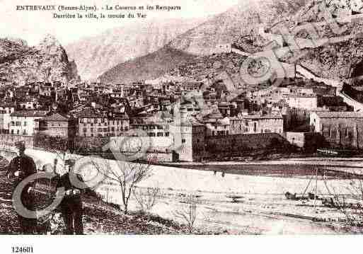 Ville de ENTREVAUX, carte postale ancienne