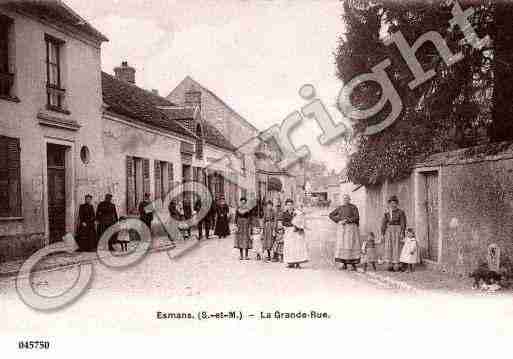 Ville de ESMANS, carte postale ancienne