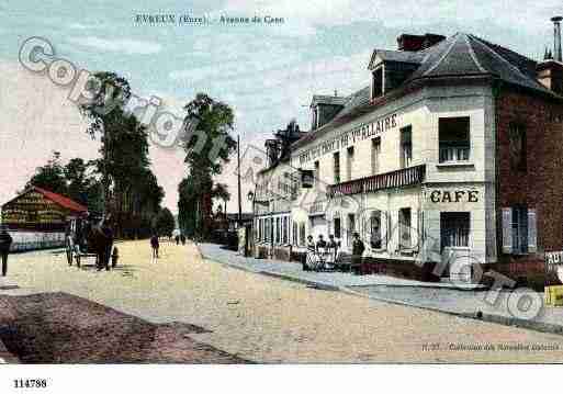 Ville de EVREUX, carte postale ancienne