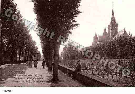 Ville de EVREUX, carte postale ancienne