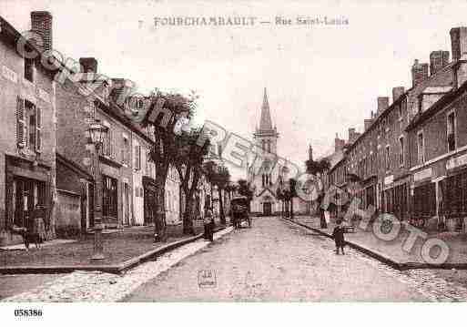 Ville de FOURCHAMBAULT, carte postale ancienne