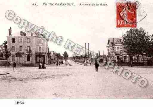 Ville de FOURCHAMBAULT, carte postale ancienne