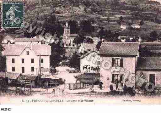 Ville de FRESSESURMOSELLE, carte postale ancienne