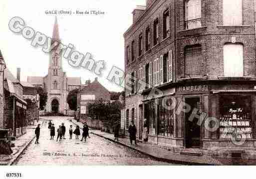 Ville de GACE, carte postale ancienne