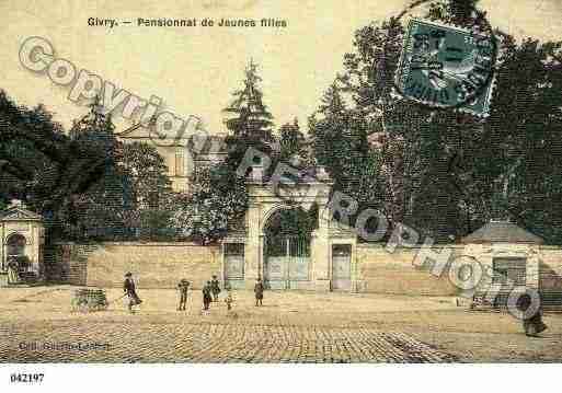 Ville de GIVRY, carte postale ancienne