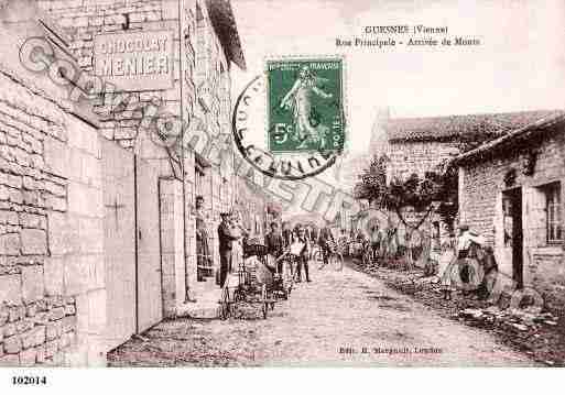 Ville de GUESNES, carte postale ancienne Ville de GUESNES, carte postale ancienne