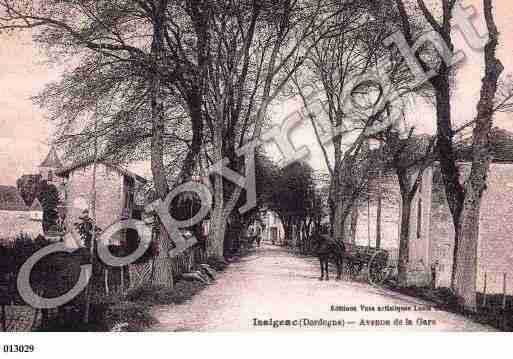 Ville de ISSIGEAC, carte postale ancienne