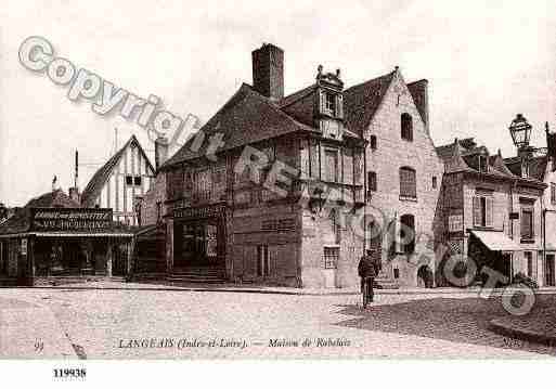 Ville de LANGEAIS, carte postale ancienne