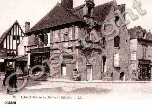 Ville de LANGEAIS, carte postale ancienne