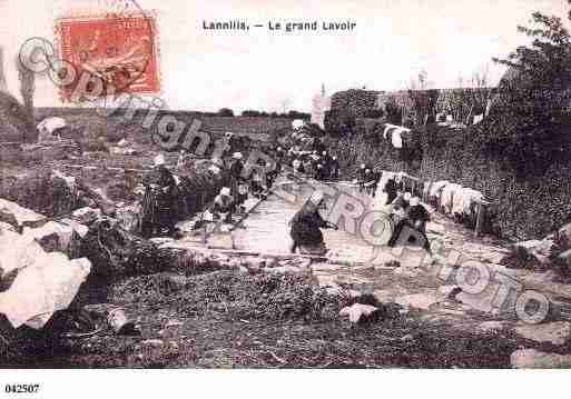 Ville de LANNILIS, carte postale ancienne