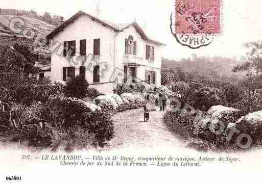 Ville de LAVANDOU(LE), carte postale ancienne