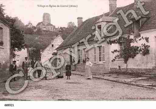 Ville de LIERVAL, carte postale ancienne